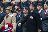 Remembrance Sunday at the Cenotaph 2015: Group D25, Hong Kong Ex-Servicemen's Association (UK Branch).
Cenotaph, Whitehall, London SW1,
London,
Greater London,
United Kingdom,
on 08 November 2015 at 11:55, image #731