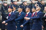 Remembrance Sunday at the Cenotaph 2015: Group D26, Hong Kong Military Service Corps.
Cenotaph, Whitehall, London SW1,
London,
Greater London,
United Kingdom,
on 08 November 2015 at 11:55, image #733