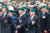 Remembrance Sunday at the Cenotaph 2015: Group E1, Royal Marines Association.
Cenotaph, Whitehall, London SW1,
London,
Greater London,
United Kingdom,
on 08 November 2015 at 11:58, image #797