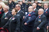 Remembrance Sunday at the Cenotaph 2015: Group E4, Sea Harrier Association.
Cenotaph, Whitehall, London SW1,
London,
Greater London,
United Kingdom,
on 08 November 2015 at 11:59, image #837