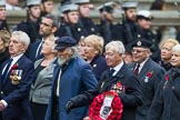 Remembrance Sunday at the Cenotaph 2015: Group E5, Flower Class Corvette Association.
Cenotaph, Whitehall, London SW1,
London,
Greater London,
United Kingdom,
on 08 November 2015 at 11:59, image #839