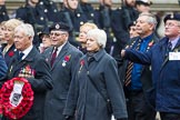 Remembrance Sunday at the Cenotaph 2015: Group E5, Flower Class Corvette Association.
Cenotaph, Whitehall, London SW1,
London,
Greater London,
United Kingdom,
on 08 November 2015 at 11:59, image #840