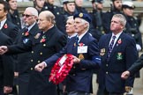 Remembrance Sunday at the Cenotaph 2015: Group E9, HMS Cumberland Association.
Cenotaph, Whitehall, London SW1,
London,
Greater London,
United Kingdom,
on 08 November 2015 at 11:59, image #847