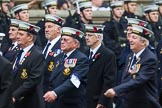 Remembrance Sunday at the Cenotaph 2015: Group E12, HMS St Vincent Association.
Cenotaph, Whitehall, London SW1,
London,
Greater London,
United Kingdom,
on 08 November 2015 at 12:00, image #868