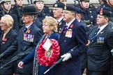Remembrance Sunday at the Cenotaph 2015: Group F7, TRBL Ex-Service Members.
Cenotaph, Whitehall, London SW1,
London,
Greater London,
United Kingdom,
on 08 November 2015 at 12:04, image #1030
