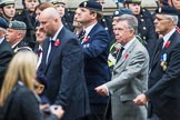 Remembrance Sunday at the Cenotaph 2015: Group F7, TRBL Ex-Service Members.
Cenotaph, Whitehall, London SW1,
London,
Greater London,
United Kingdom,
on 08 November 2015 at 12:04, image #1032