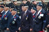 Remembrance Sunday at the Cenotaph 2015: Group F19, Suez Veterans Association.
Cenotaph, Whitehall, London SW1,
London,
Greater London,
United Kingdom,
on 08 November 2015 at 12:06, image #1100