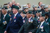 Remembrance Sunday at the Cenotaph 2015: Group A2, Royal Green Jackets Association.
Cenotaph, Whitehall, London SW1,
London,
Greater London,
United Kingdom,
on 08 November 2015 at 12:08, image #1159