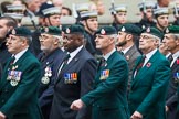 Remembrance Sunday at the Cenotaph 2015: Group A2, Royal Green Jackets Association.
Cenotaph, Whitehall, London SW1,
London,
Greater London,
United Kingdom,
on 08 November 2015 at 12:08, image #1165