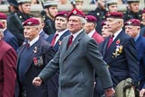 Remembrance Sunday at the Cenotaph 2015: Group A3, Parachute Regimental Association.
Cenotaph, Whitehall, London SW1,
London,
Greater London,
United Kingdom,
on 08 November 2015 at 12:08, image #1190