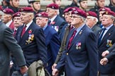 Remembrance Sunday at the Cenotaph 2015: Group A3, Parachute Regimental Association.
Cenotaph, Whitehall, London SW1,
London,
Greater London,
United Kingdom,
on 08 November 2015 at 12:08, image #1191