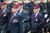 Remembrance Sunday at the Cenotaph 2015: Group A3, Parachute Regimental Association.
Cenotaph, Whitehall, London SW1,
London,
Greater London,
United Kingdom,
on 08 November 2015 at 12:09, image #1196