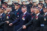 Remembrance Sunday at the Cenotaph 2015: Group A4, King's Own Scottish Borderers.
Cenotaph, Whitehall, London SW1,
London,
Greater London,
United Kingdom,
on 08 November 2015 at 12:09, image #1199