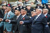 Remembrance Sunday at the Cenotaph 2015: Group A9, London Scottish Regimental Association.
Cenotaph, Whitehall, London SW1,
London,
Greater London,
United Kingdom,
on 08 November 2015 at 12:10, image #1246