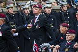 Remembrance Sunday at the Cenotaph 2015: Group A13, Guards Parachute Association.
Cenotaph, Whitehall, London SW1,
London,
Greater London,
United Kingdom,
on 08 November 2015 at 12:11, image #1272