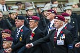 Remembrance Sunday at the Cenotaph 2015: Group A13, Guards Parachute Association.
Cenotaph, Whitehall, London SW1,
London,
Greater London,
United Kingdom,
on 08 November 2015 at 12:11, image #1274