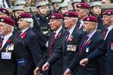 Remembrance Sunday at the Cenotaph 2015: Group A13, Guards Parachute Association.
Cenotaph, Whitehall, London SW1,
London,
Greater London,
United Kingdom,
on 08 November 2015 at 12:11, image #1275