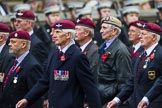 Remembrance Sunday at the Cenotaph 2015: Group A13, Guards Parachute Association.
Cenotaph, Whitehall, London SW1,
London,
Greater London,
United Kingdom,
on 08 November 2015 at 12:11, image #1276