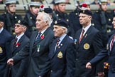 Remembrance Sunday at the Cenotaph 2015: Group A21, Royal Sussex Regimental Association.
Cenotaph, Whitehall, London SW1,
London,
Greater London,
United Kingdom,
on 08 November 2015 at 12:12, image #1331