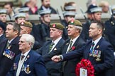 Remembrance Sunday at the Cenotaph 2015: Group A22, Green Howards Association.
Cenotaph, Whitehall, London SW1,
London,
Greater London,
United Kingdom,
on 08 November 2015 at 12:12, image #1348