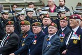 Remembrance Sunday at the Cenotaph 2015: Group A27, The King's Own Royal Border Regiment.
Cenotaph, Whitehall, London SW1,
London,
Greater London,
United Kingdom,
on 08 November 2015 at 12:13, image #1362