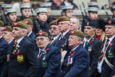 Remembrance Sunday at the Cenotaph 2015: Group A27, The King's Own Royal Border Regiment.
Cenotaph, Whitehall, London SW1,
London,
Greater London,
United Kingdom,
on 08 November 2015 at 12:13, image #1367