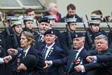 Remembrance Sunday at the Cenotaph 2015: Group A28, The Staffordshire Regiment.
Cenotaph, Whitehall, London SW1,
London,
Greater London,
United Kingdom,
on 08 November 2015 at 12:13, image #1378