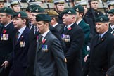 Remembrance Sunday at the Cenotaph 2015: Group A29, Rifles Regimental Association.
Cenotaph, Whitehall, London SW1,
London,
Greater London,
United Kingdom,
on 08 November 2015 at 12:13, image #1388