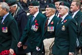Remembrance Sunday at the Cenotaph 2015: Group A32, King's Royal Rifle Corps Association.
Cenotaph, Whitehall, London SW1,
London,
Greater London,
United Kingdom,
on 08 November 2015 at 12:13, image #1401