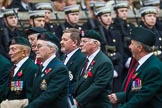 Remembrance Sunday at the Cenotaph 2015: Group A32, King's Royal Rifle Corps Association.
Cenotaph, Whitehall, London SW1,
London,
Greater London,
United Kingdom,
on 08 November 2015 at 12:13, image #1402