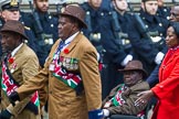 Remembrance Sunday at the Cenotaph 2015: Group A33, King's African Rifles.
Cenotaph, Whitehall, London SW1,
London,
Greater London,
United Kingdom,
on 08 November 2015 at 12:14, image #1410