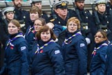 Remembrance Sunday at the Cenotaph 2015: Group M51, Girlguiding London & South East England.
Cenotaph, Whitehall, London SW1,
London,
Greater London,
United Kingdom,
on 08 November 2015 at 12:21, image #1734