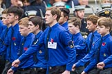 Remembrance Sunday at the Cenotaph 2015: Group M52, Boys Brigade.
Cenotaph, Whitehall, London SW1,
London,
Greater London,
United Kingdom,
on 08 November 2015 at 12:21, image #1737