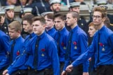 Remembrance Sunday at the Cenotaph 2015: Group M52, Boys Brigade.
Cenotaph, Whitehall, London SW1,
London,
Greater London,
United Kingdom,
on 08 November 2015 at 12:21, image #1740