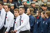 Remembrance Sunday at the Cenotaph 2015: Group M53, Girls Brigade England & Wales.
Cenotaph, Whitehall, London SW1,
London,
Greater London,
United Kingdom,
on 08 November 2015 at 12:21, image #1742