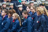 Remembrance Sunday at the Cenotaph 2015: Group M53, Girls Brigade England & Wales.
Cenotaph, Whitehall, London SW1,
London,
Greater London,
United Kingdom,
on 08 November 2015 at 12:21, image #1744