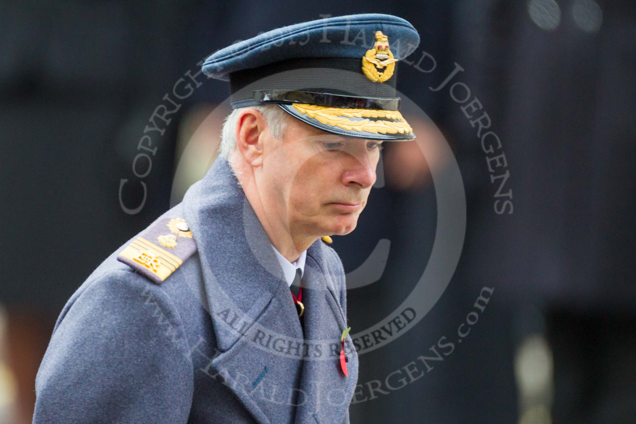 Remembrance Sunday at the Cenotaph 2015: General Sir Nicholas Carter, Chief of the General Staff , after laying his wreaths at the Cenotaph. Image #272, 08 November 2015 11:13 Whitehall, London, UK