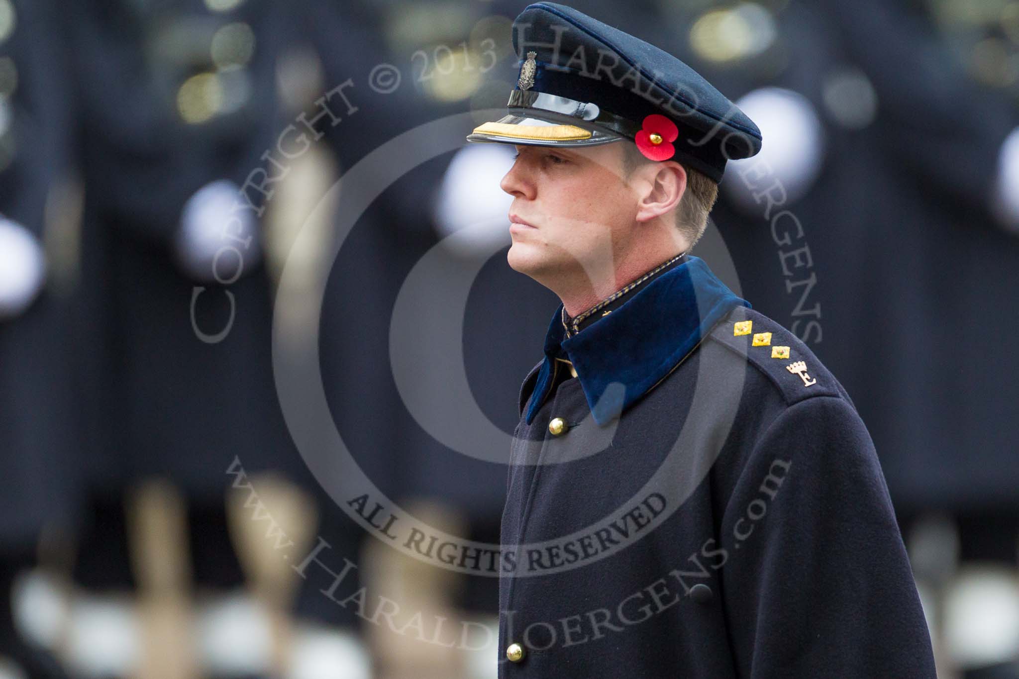 Remembrance Sunday at the Cenotaph 2015: Captain Hugh Vere Nicoll, equerry to the Duke of Essex. Image #278, 08 November 2015 11:14 Whitehall, London, UK