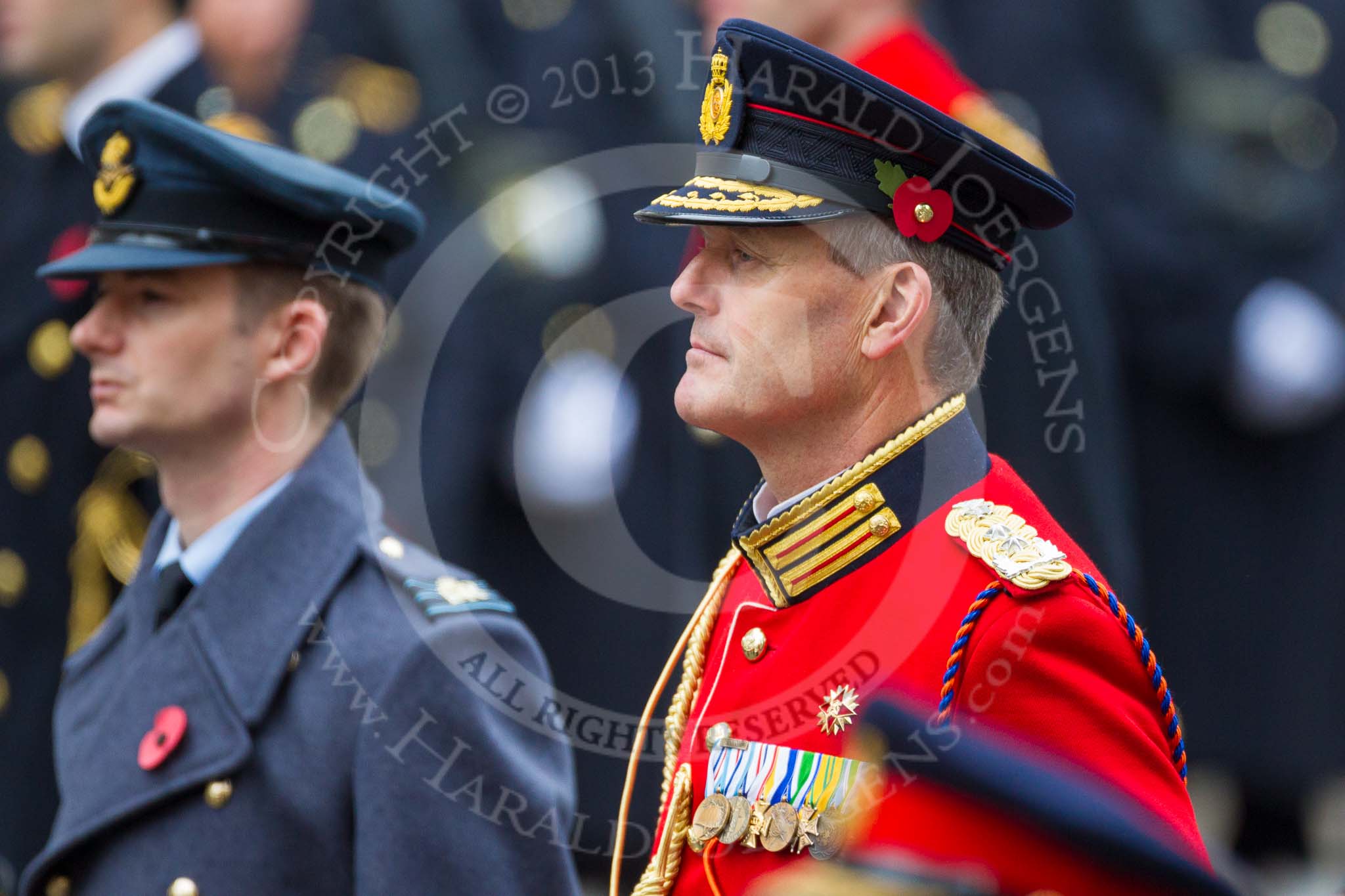 Remembrance Sunday at the Cenotaph 2015: Major‐General Hans van der Louw, equerry to HM The King of the Netherlands, Willem-Alexander. Image #280, 08 November 2015 11:14 Whitehall, London, UK