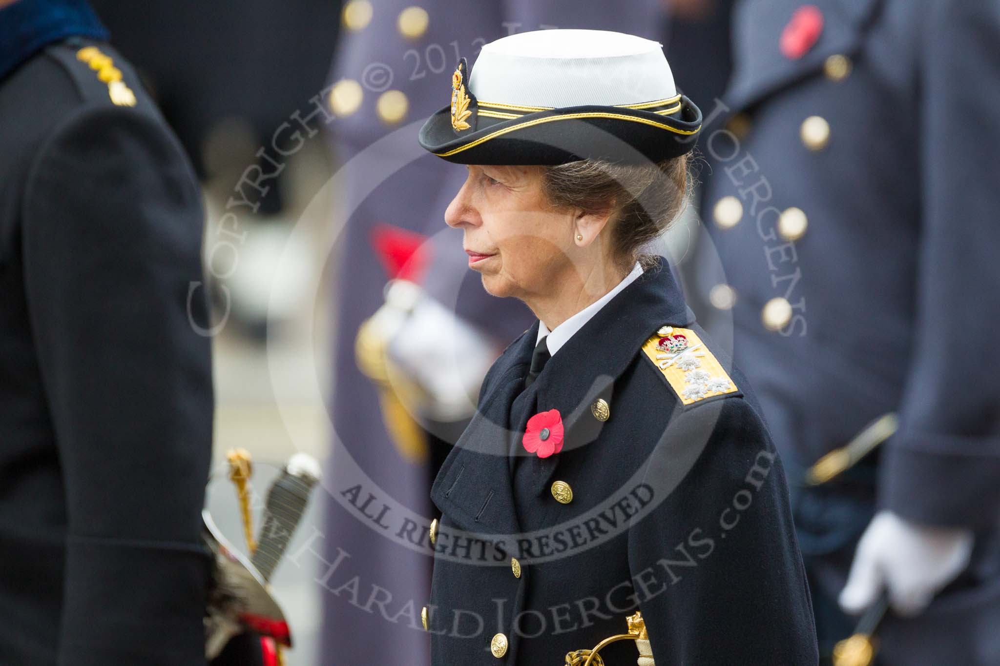 Remembrance Sunday at the Cenotaph 2015: HRH The Princess Royal. Image #284, 08 November 2015 11:14 Whitehall, London, UK