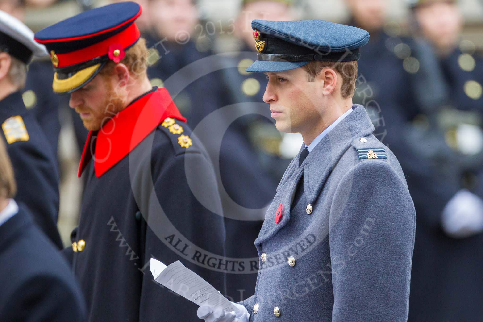 Remembrance Sunday at the Cenotaph 2015: HRH The Duke of Cambridge. Image #286, 08 November 2015 11:14 Whitehall, London, UK