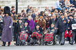 Remembrance Sunday at the Cenotaph 2015: Column B, the first to march past the Cenotaph, arrives at their position next to Downing Street. Image #26, 08 November 2015 10:16 Whitehall, London, UK