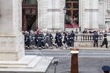 Remembrance Sunday at the Cenotaph 2015: The Royal Navy detachment arriving at Whitehall.   The  majority of the 144 personell are  Phase  2  trainees  who  have  completed  basic  training  and  are  now working  on  specialisations,  although  there  are  some  more  experienced  sailors. Image #29, 08 November 2015 10:18 Whitehall, London, UK
