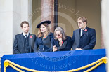 Remembrance Sunday at the Cenotaph 2015: Guests on one of the balconies of the Foreign- and Commonwealth Office Building. Image #34, 08 November 2015 10:19 Whitehall, London, UK