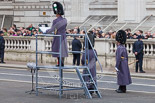 Remembrance Sunday at the Cenotaph 2015: The Senior Director of Music preparing for the event. Image #44, 08 November 2015 10:22 Whitehall, London, UK