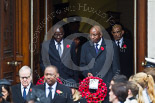 Remembrance Sunday at the Cenotaph 2015: The High Commissioners or their representatives leaving the Foreign- and Commonwealth Office. Image #99, 08 November 2015 10:56 Whitehall, London, UK