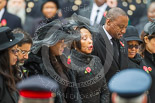 Remembrance Sunday at the Cenotaph 2015: The High Commissioners of Swaziland, Mauritius, Barbados, Lesotho, Botwana, and Guayana standing at the Cenotaph. Image #241, 08 November 2015 11:10 Whitehall, London, UK