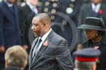 Remembrance Sunday at the Cenotaph 2015: The Minister Counsellor of St Lucia, the Acting High Commissioner of the Commonwealth of Dominica after laying their wreaths at the Cenotaph. Image #248, 08 November 2015 11:11 Whitehall, London, UK