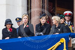 Remembrance Sunday at the Cenotaph 2015: Guests watching the ceremony from one of the balconies of the Foreign- and Commonwealth Office. Image #253, 08 November 2015 11:11 Whitehall, London, UK