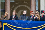 Remembrance Sunday at the Cenotaph 2015: Guests watching the ceremony from one of the balconies of the Foreign- and Commonwealth Office. Image #257, 08 November 2015 11:11 Whitehall, London, UK
